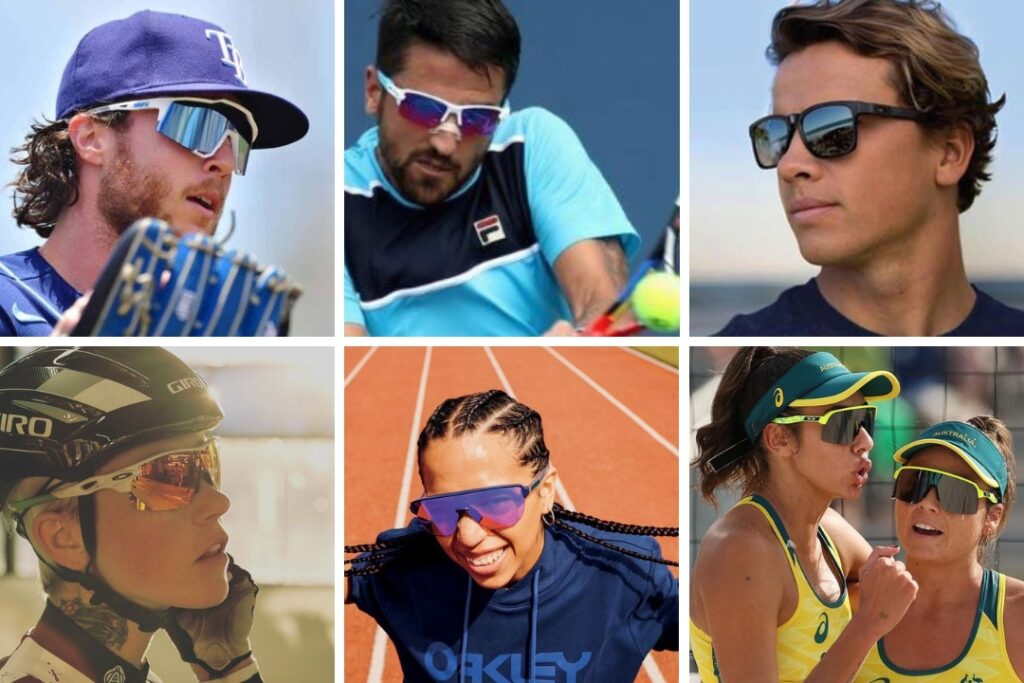 OAKLEYサングラスを着用したスポーツ選手たち