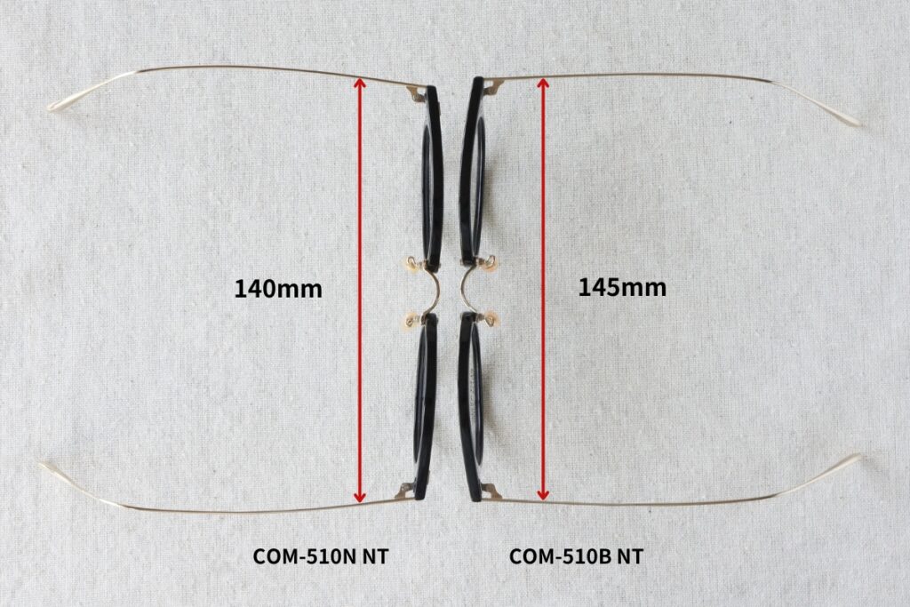COM-510B NTのサイズの違いを解説2